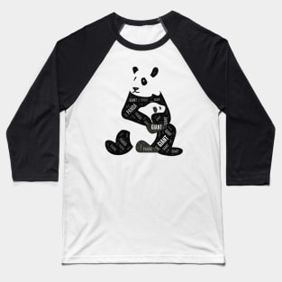 Giant panda (Ailuropoda melanoleuca) Baseball T-Shirt